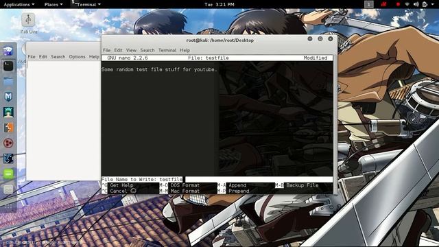Kali linux how to create and delete files. смотреть онлайн