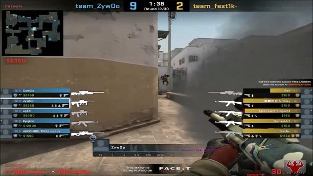 ZywOo CS:GO POV (Vitality) / FACEIT Match / dust2 / 16 April 2021 смотреть онлайн
