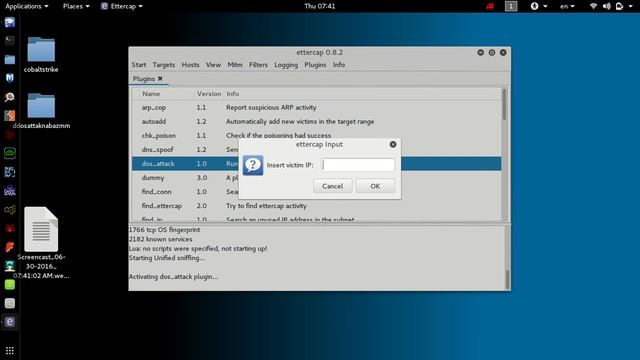 kali linux 2 ettercap ddos websits смотреть онлайн