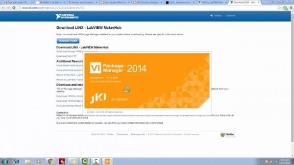 Install linx LabView