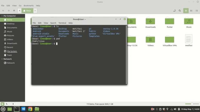 Melihat Direktori Aktif - Belajar Perintah Terminal Linux Turunan Debian | CLI Linux смотреть онлайн