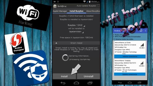 COMO HACKEAR REDES WIFI EN ANDROID 2017 WPA, WPA2, WEP смотреть онлайн