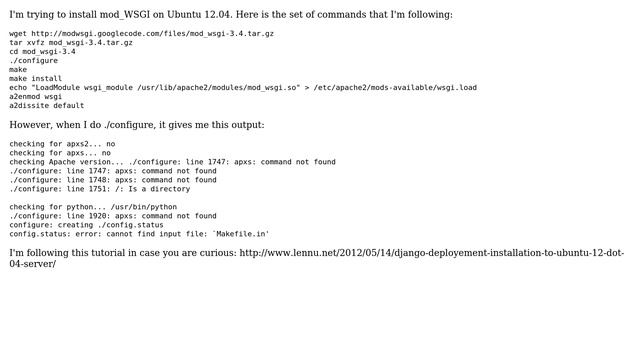 config.status: error: cannot find input file: `Makefile.in' смотреть онлайн
