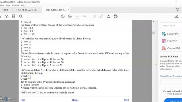Linux User Defined variable смотреть онлайн