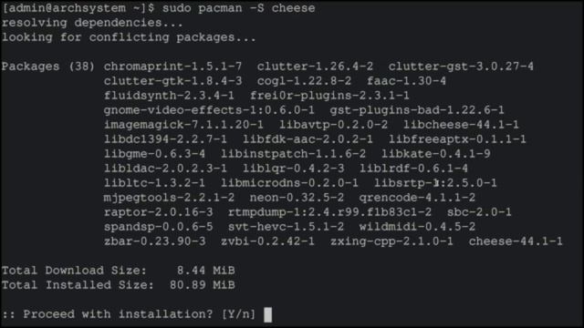 Install Cheese on Arch Linux Operating System Tutorial смотреть онлайн