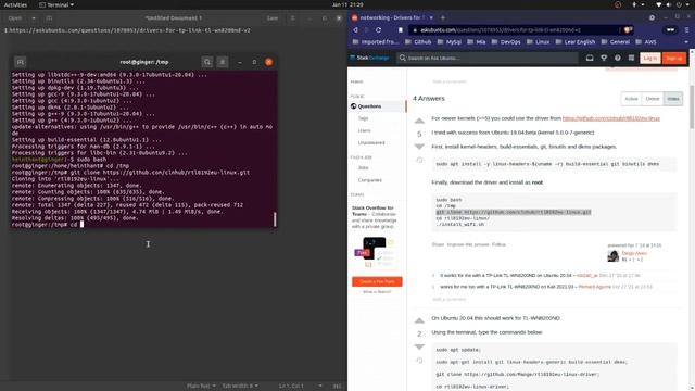 How to install TP-LINK WIFI ADAPTER TL-WN8200ND V2 on Ubuntu смотреть онлайн