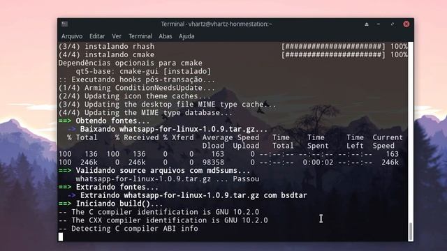 Como instalar WhatsApp no Arch Linux (pela AUR) simples e rapido 2020 смотреть онлайн