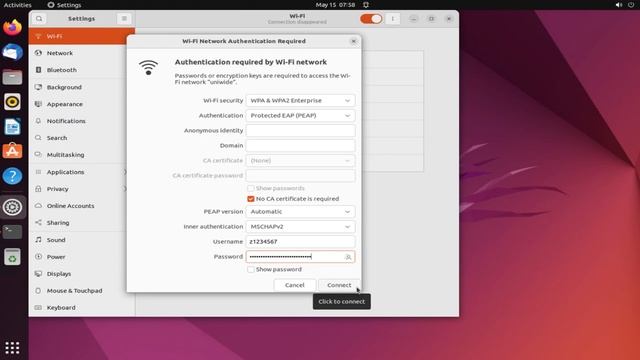 How to connect UniWide Wi-Fi on Ubuntu @ UNSW Sydney with WPA2 Enterprise Step Guide смотреть онлайн