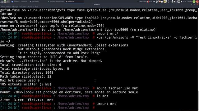 Créer une image ISO et la graver en ligne de commande ! смотреть онлайн