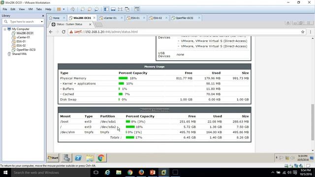 Creating iSCSI Target SAN Server by using Open Filer for VMWare ESXi смотреть онлайн