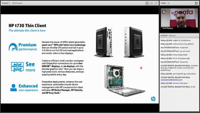 HP İnce İstemci (Thin Client) Ailesi ve HP Yazılım Çözümleri смотреть онлайн