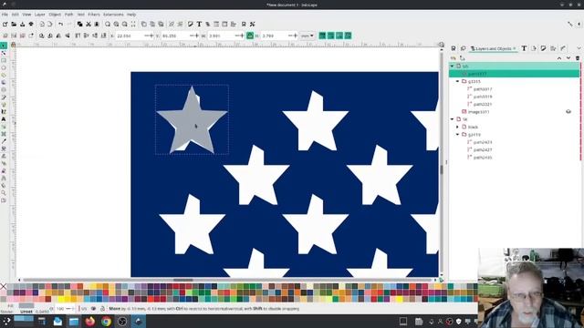 Inkstitch - Digitizing Flags with trace bitmap смотреть онлайн