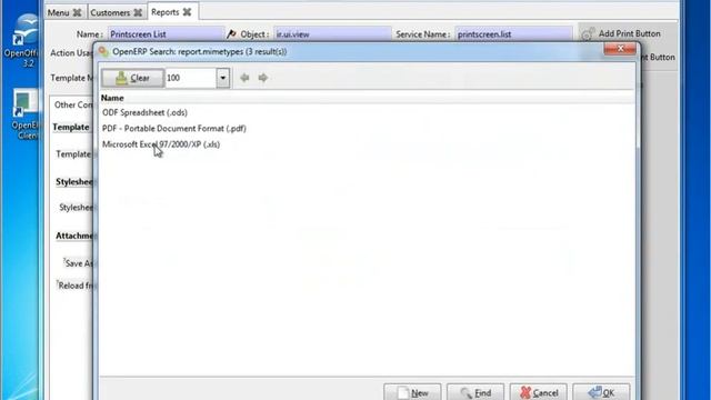 Aeroo Reports printscreen module for OpenERP смотреть онлайн