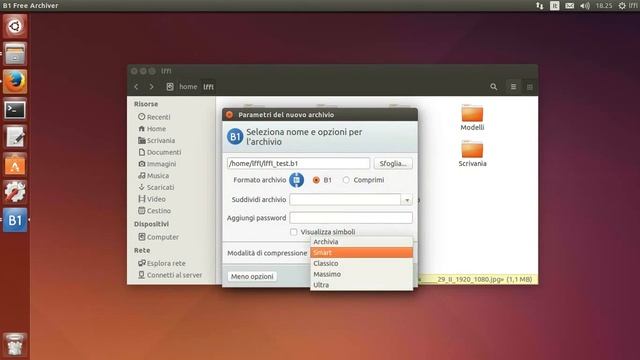 B1 Αrchiver in Ubuntu Linux смотреть онлайн