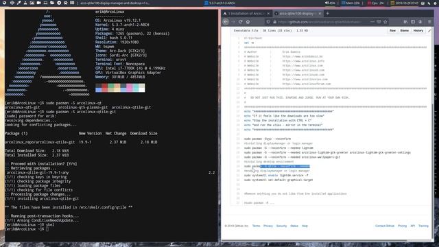 ArcoLinux : 1164 install qtile or any other desktop on your ArcoLinux system смотреть онлайн