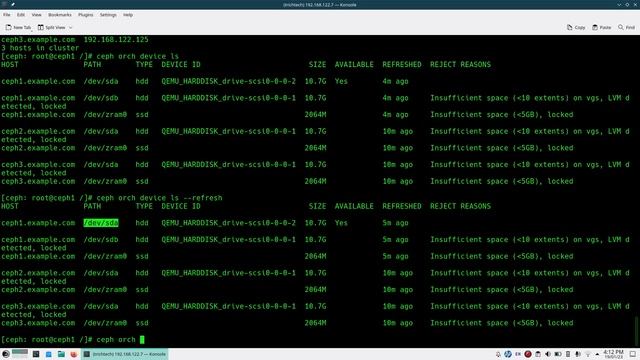 Ceph Storage (Quincy) || Add Object Storage Device (OSD) to Ceph Cluster || Ceph Orchestrator CLI | смотреть онлайн
