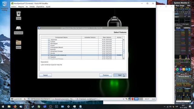 SAP Business One for SAP HANA Installation + OpenSUSE Leap + VirtualBox (part2) смотреть онлайн