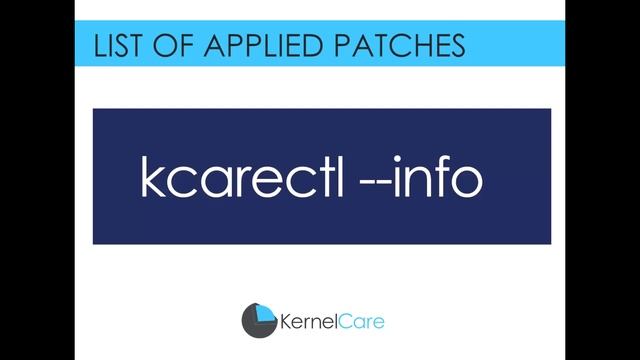 KernelCare Rebootless Kernel Updates смотреть онлайн
