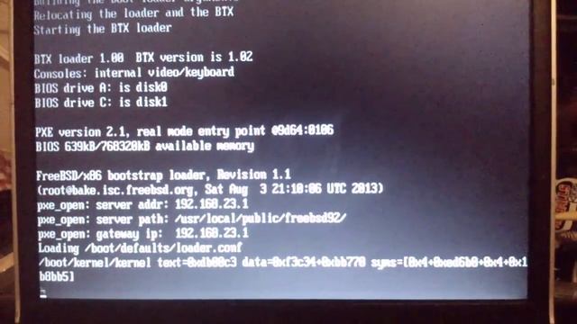 FreeBSD 9.2-RC1 PXE Boot Install смотреть онлайн