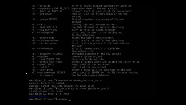 Creating uses in Ubuntu Server смотреть онлайн