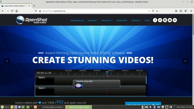 Instal aplikasi Openshot Video Editor di Linux Mint Mate Edition смотреть онлайн
