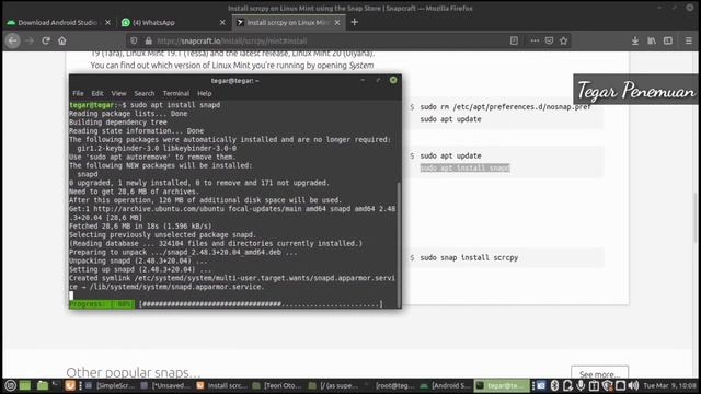 Install Scrcpy Linux Mint 20.1 Terbaru 2021