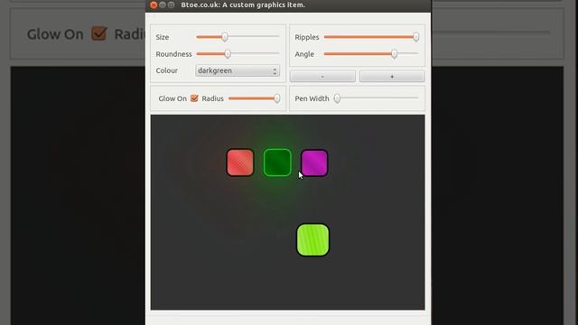 Qt Examples: Glowing Widget смотреть онлайн