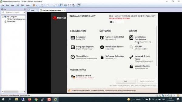 Create Virtual Machine in VMware Workstation and install Linux OS