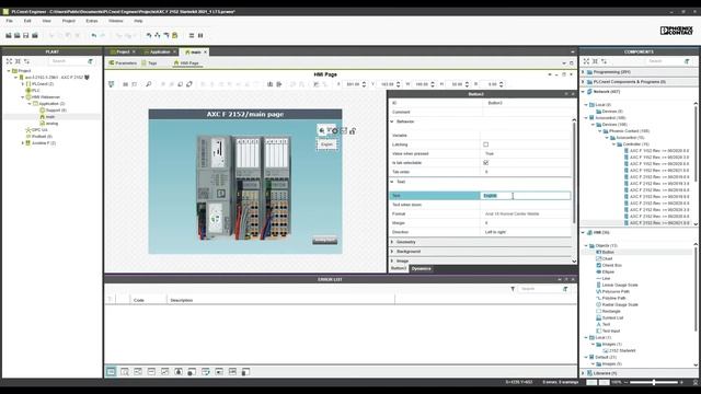 PLCnext Engineer – HMI multilanguage смотреть онлайн