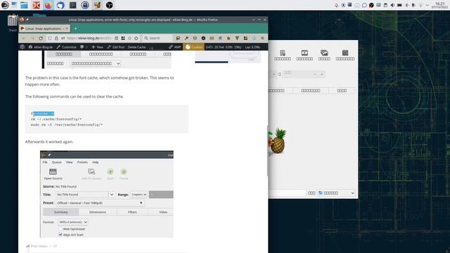 Linux: Snap applications, error with fonts, only rectangles are displayed смотреть онлайн