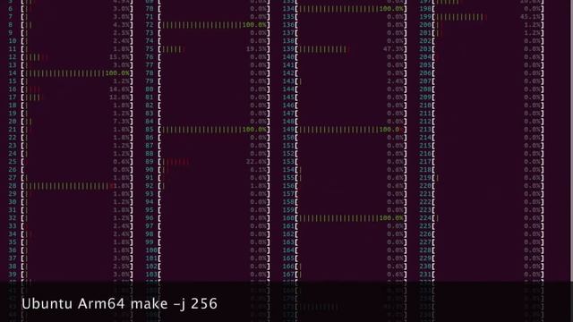 Ubuntu 18.04.5 Aarch64 Native Compile make -j 256 смотреть онлайн