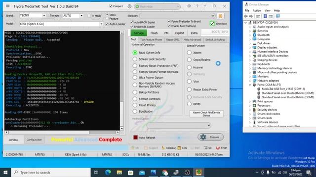 TECNO SPARK 6 GO FRP Unlock CM2 Fail Hydra Done смотреть онлайн