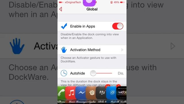 DockWare - IOS 7 Tweak Review смотреть онлайн