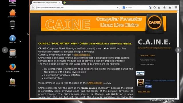 caine linux смотреть онлайн