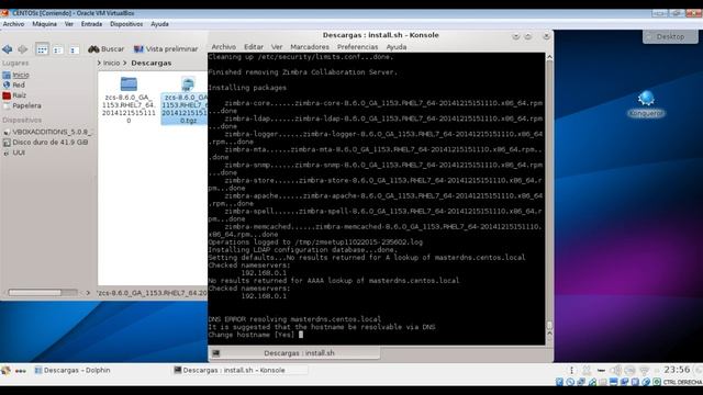 3 - Instalación de Zimbra 8 6, Centos 7. Instalando Zimbra смотреть онлайн