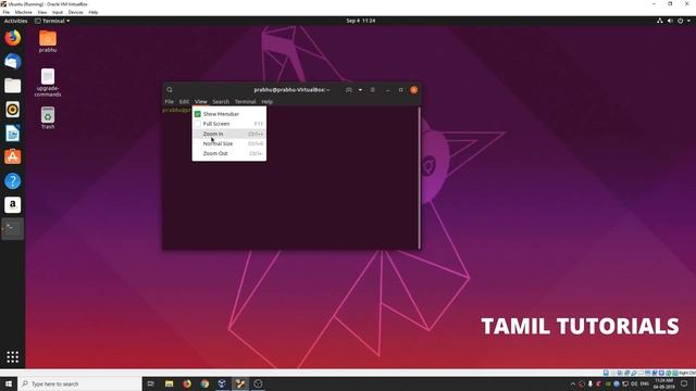 Ubuntu Terminal View Menu Tutorial смотреть онлайн