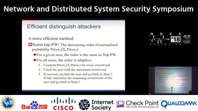 NDSS2018 - A Security Analysis of Honeywords смотреть онлайн