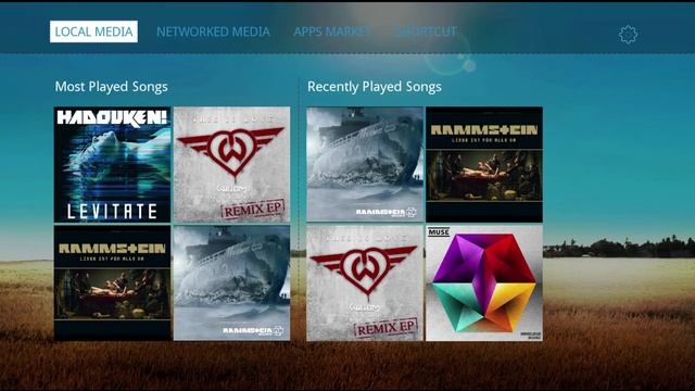 Popcorn Hour A-500 Music Home Interface смотреть онлайн