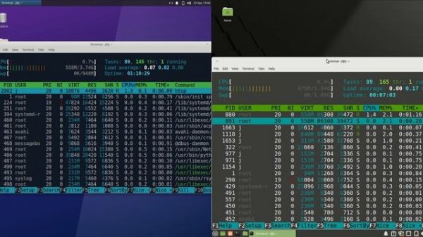 Xubuntu 22.04 vs Linux Mint 20.3 (XFCE): RAM Usage