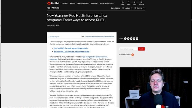 RedHat wird kostenlos - CentOS wird mit CentOS Stream wird zur Rolling Release смотреть онлайн