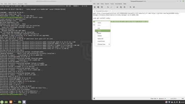 How to install Conky Manager on Linux Mint 19.3 смотреть онлайн