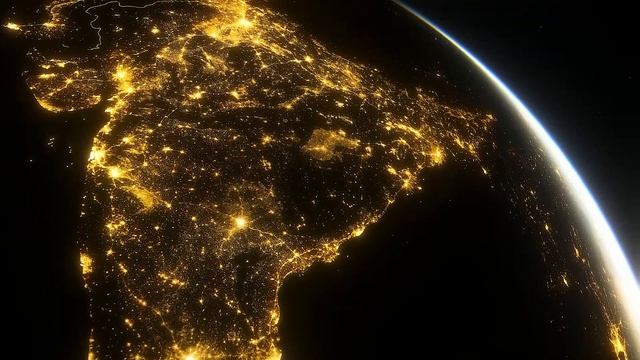 Space Engine - Earth at night смотреть онлайн