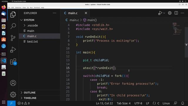 System Programming in C - Exiting Parent and Child Processes смотреть онлайн