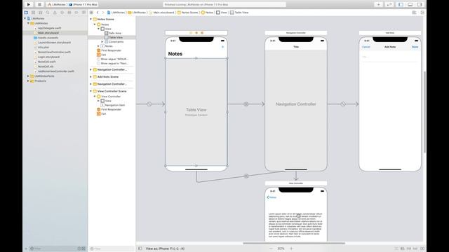 Swift: iOS Notes App - 4. Intro to Push Segue & Pass Data (Storyboard) смотреть онлайн