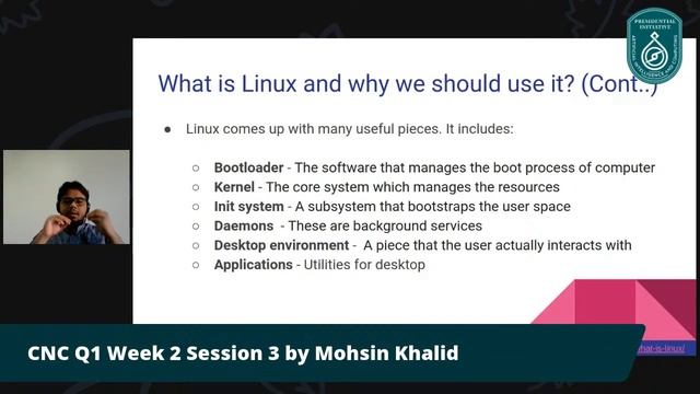 CNC Q1 Week 2 Review Session 3 by Mohsin Khalid : Linux Command Line смотреть онлайн
