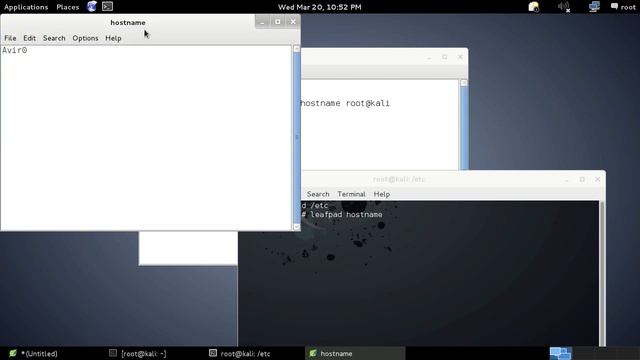 Change hostname on Kali Linux смотреть онлайн
