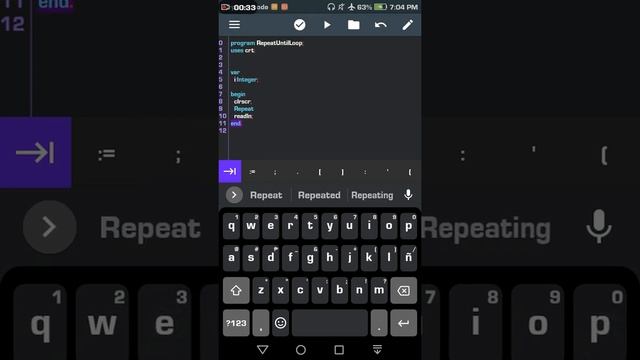 RepeatUntilLoop in Pascal N-IDE смотреть онлайн
