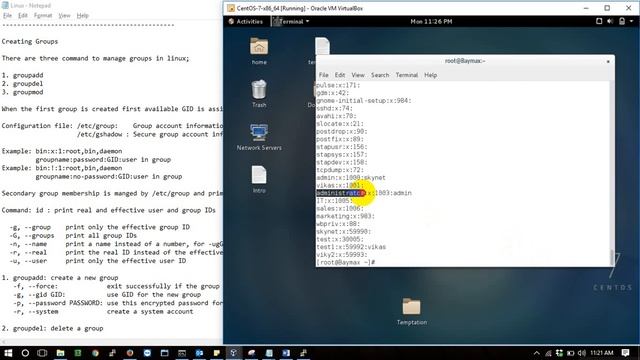 Creating Group in Linux смотреть онлайн