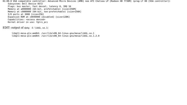"error while loading shared libraries: libGL.so.1: wrong ELF class: ELFCLASS32" installing ATI... смотреть онлайн