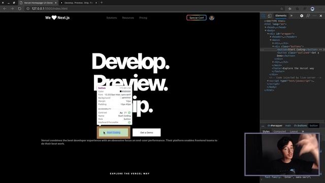 Recriando homepage da Vercel | UI Clone #17 смотреть онлайн